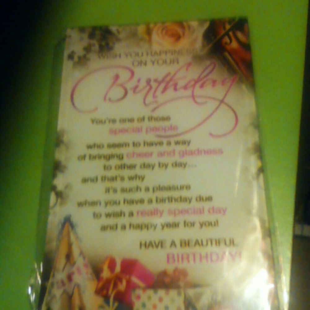 Birthday keepsake